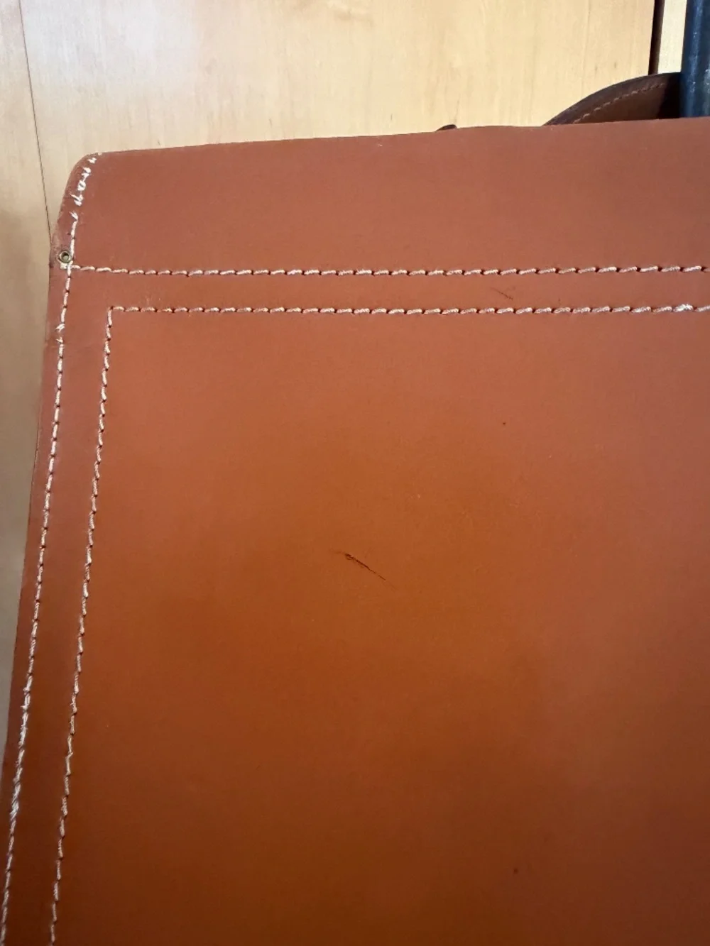 Vintage Briefcase with Interior Accordion Files
